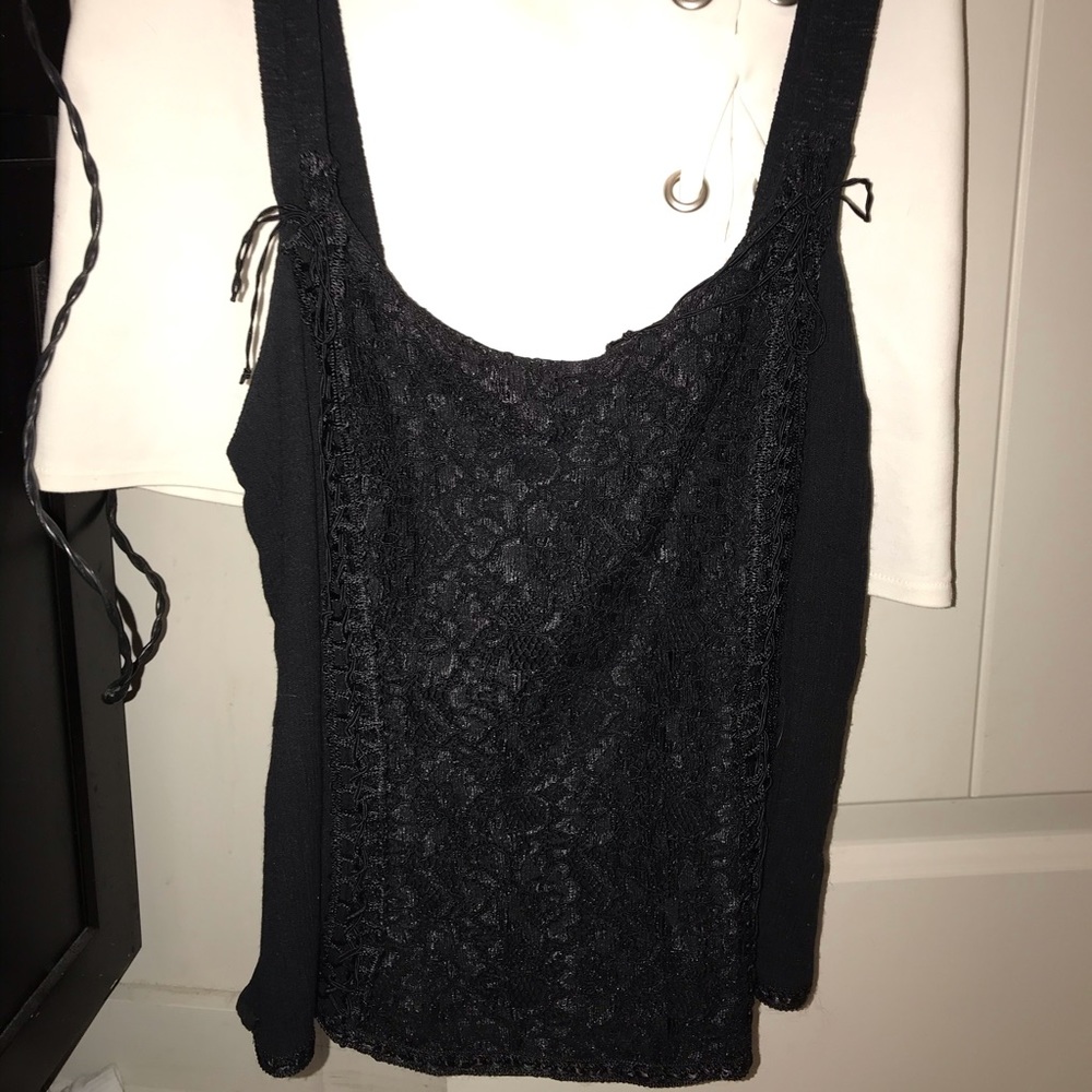 Black lace tank